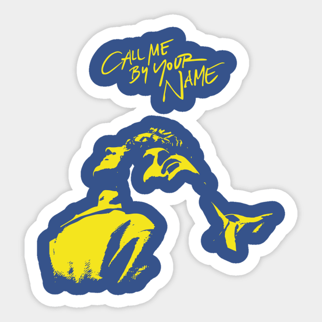 Call me by your name minimal Sticker by TarallaG